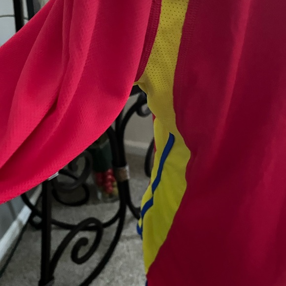 NIKE DRI FIT PRE-LOVED AUTHENTIC MULTI-COLOR MESH LONG SLEEVES CREW-NECK TOP - Picture 10 of 15